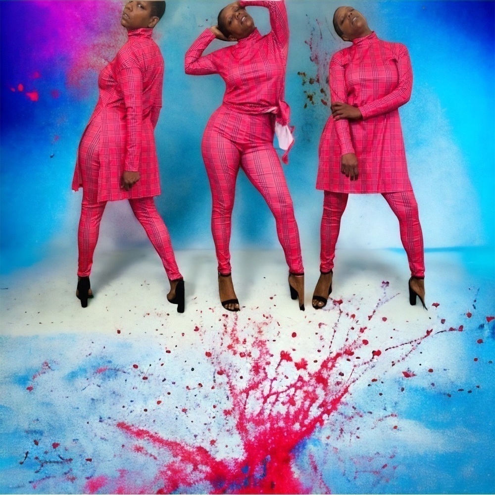 2 Piece Houndstooth Printed Set - image 4